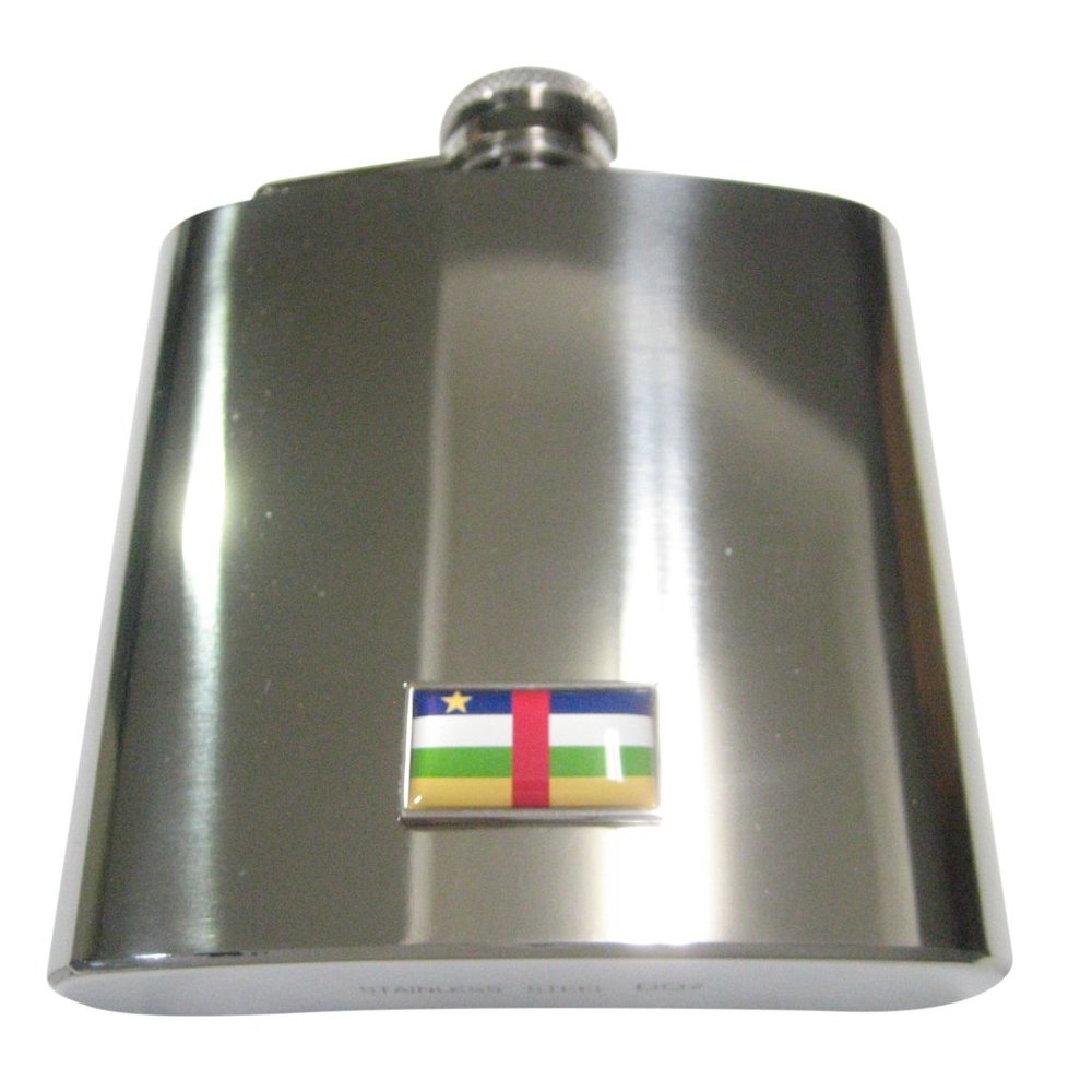 Central African Republic Flag 6oz Flask